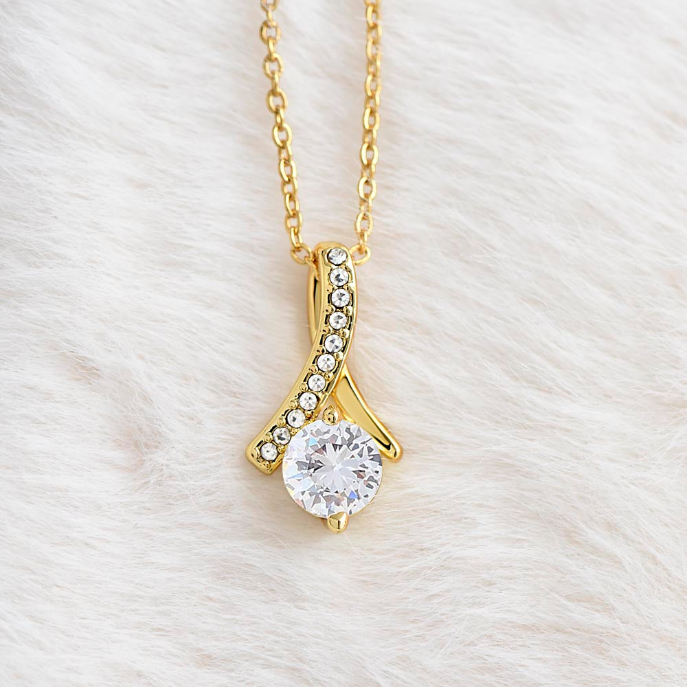 To My Dearest Daughter message card with the adorable Alluring Beauty Necklace.