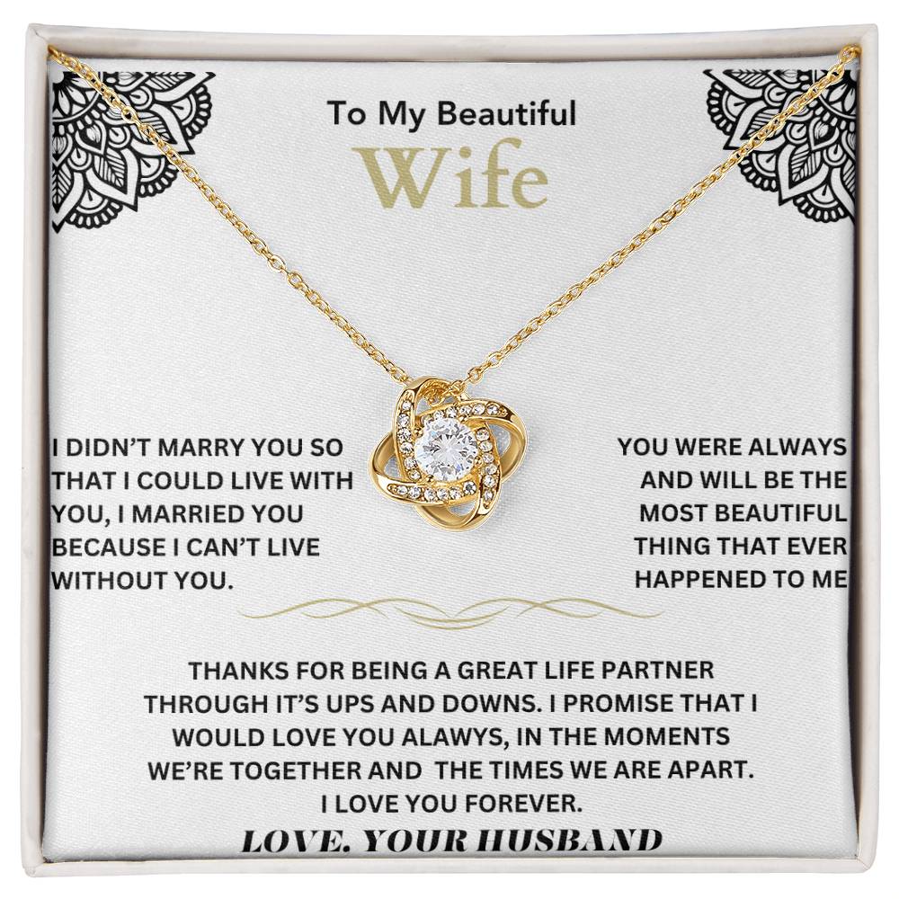 To my beautiful wife