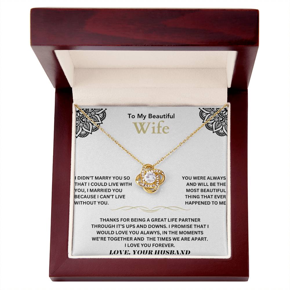 To my beautiful wife