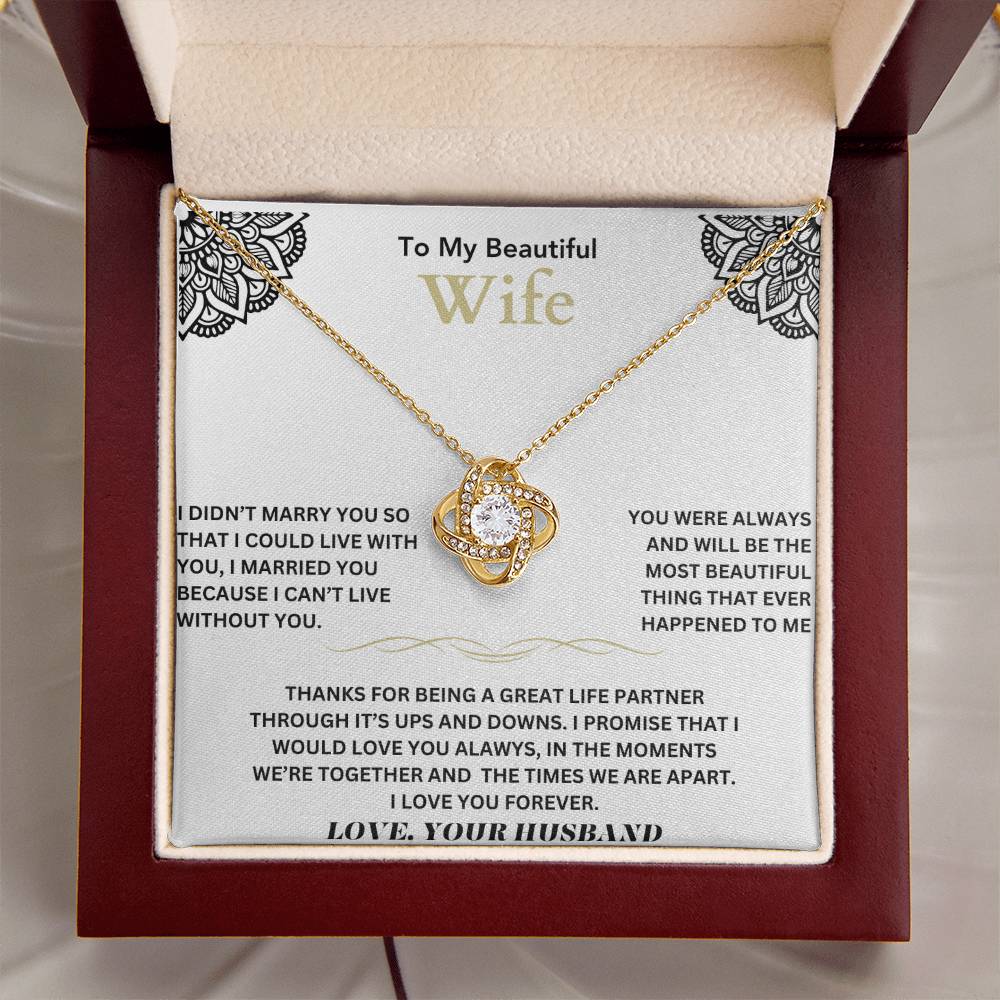 To my beautiful wife