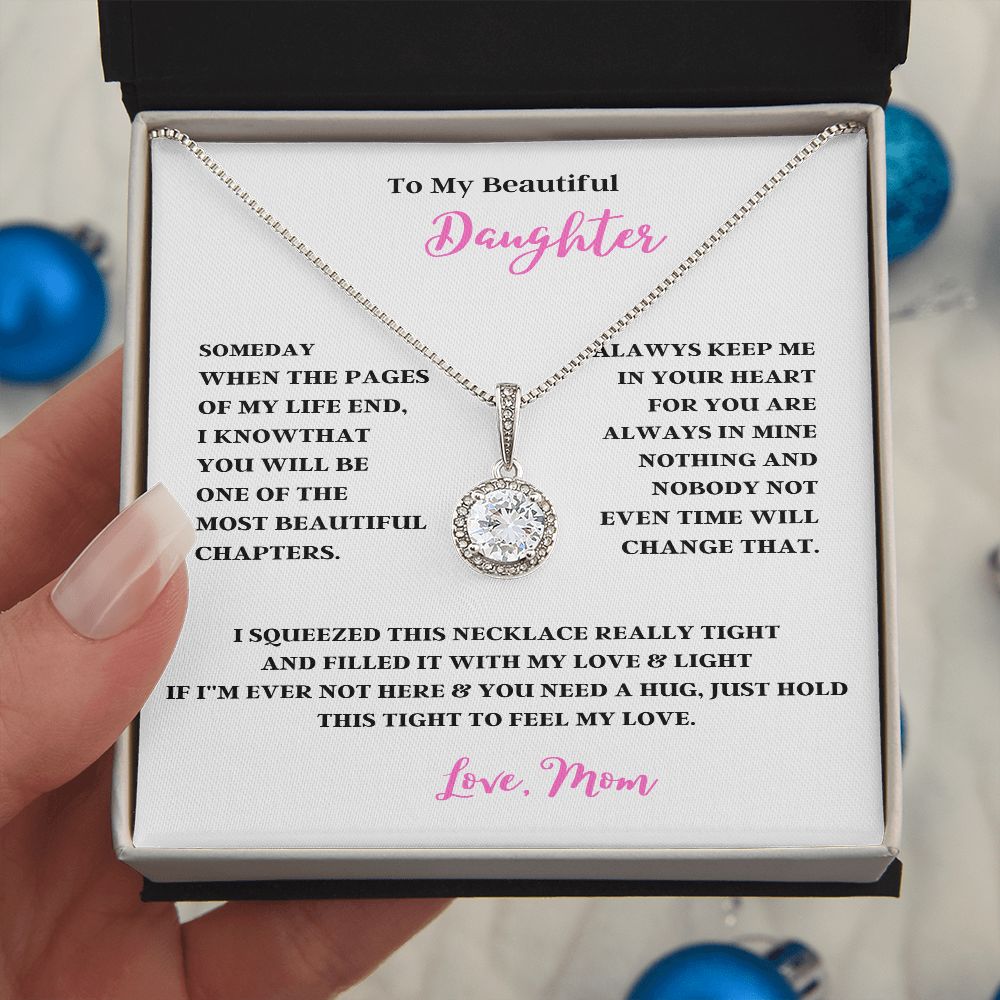 TO MY BEAUTIFUL DAUGHTER ENJOY YOUR LOVE ONLY GIFTS ETERNAL HOPE NECKLACE