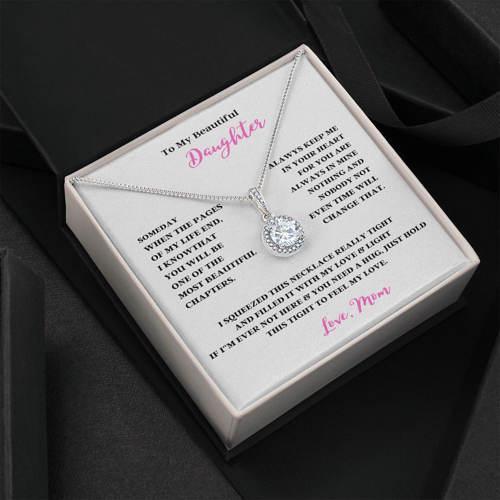 TO MY BEAUTIFUL DAUGHTER ENJOY YOUR LOVE ONLY GIFTS ETERNAL HOPE NECKLACE