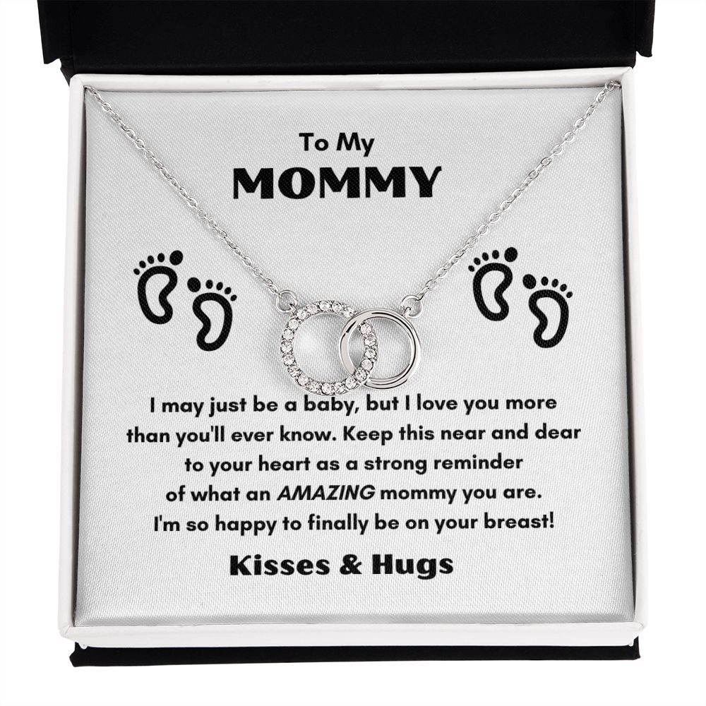 TO MY MOMMY PERFECT PAIR NECKLACE FOR MOTHER'S DAY COLLECTIONS