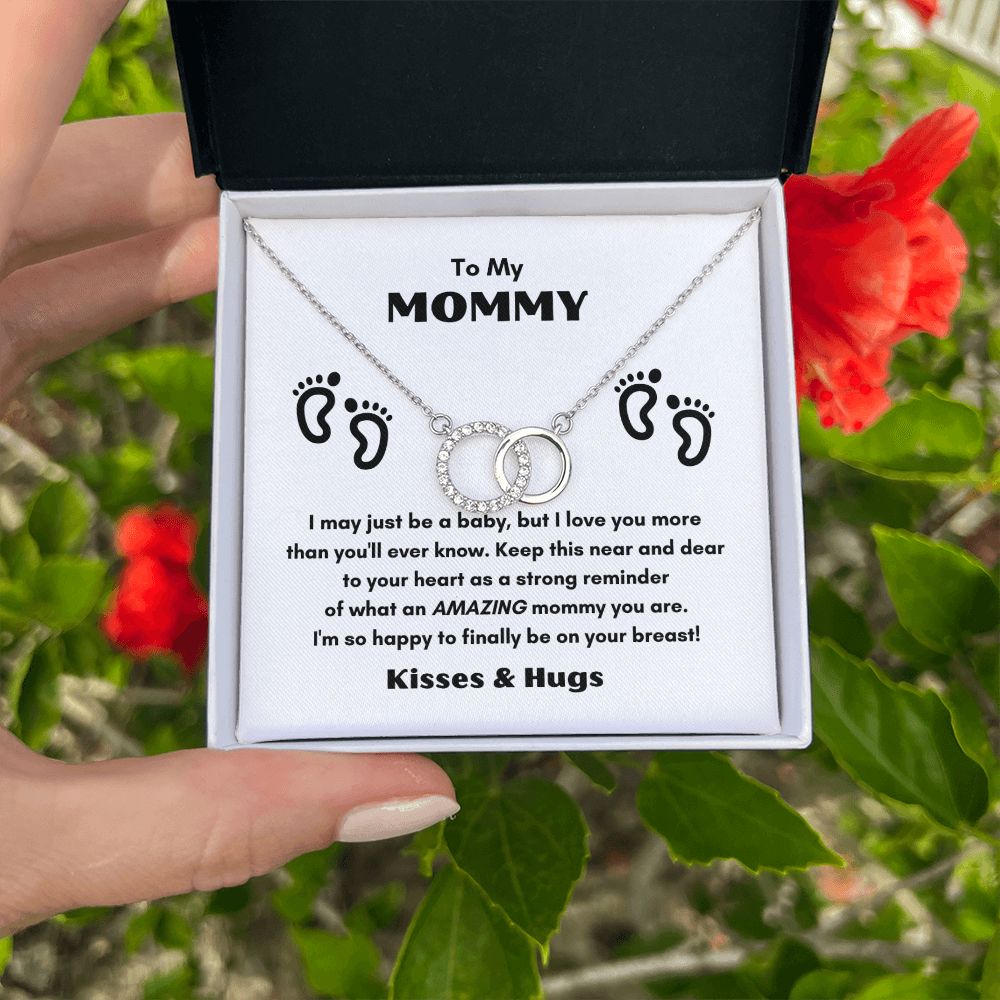 TO MY MOMMY PERFECT PAIR NECKLACE FOR MOTHER'S DAY COLLECTIONS