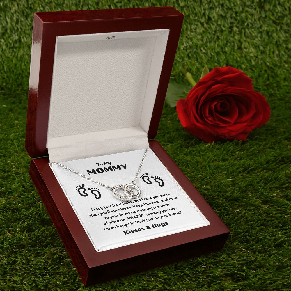 TO MY MOMMY PERFECT PAIR NECKLACE FOR MOTHER'S DAY COLLECTIONS