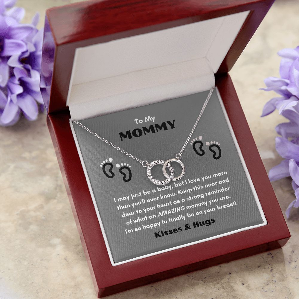 TO MY MOMMY THE PERFECT PAIR NECKLACE FOR MOTHER'S DAY COLLECTIONS