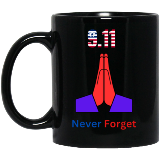 KPI0904wraparoundcoffeemug911 INDA everything 11 oz. Black Mug