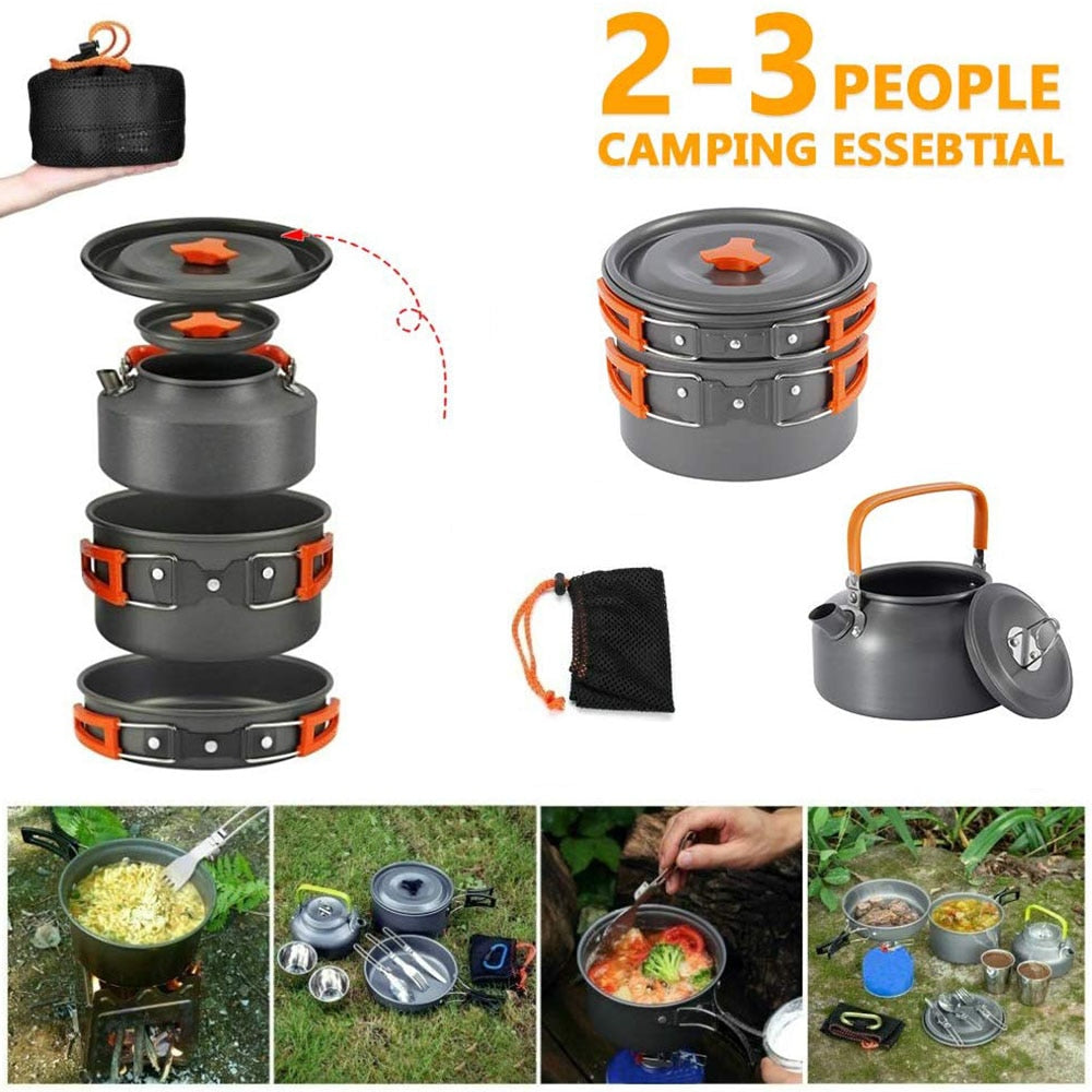 Prepare Delicious Meals Anywhere with INDA's Camping Essential Cookware Set