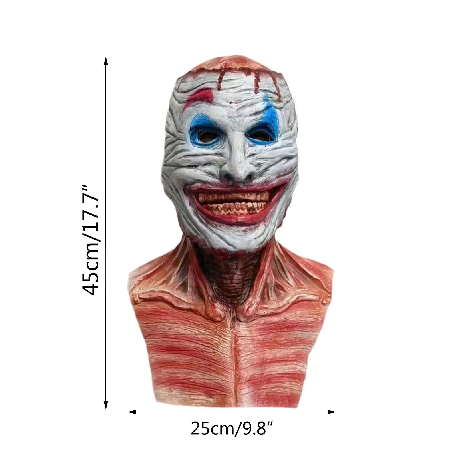 Spooky Halloween Double-layer Ripped Mask