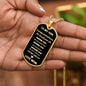 TO MY SON GRADUATION 2023 LOVE DOG TAG NECKLACE