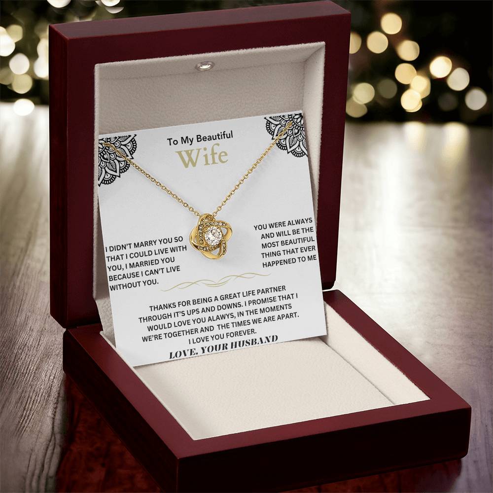 To my beautiful wife