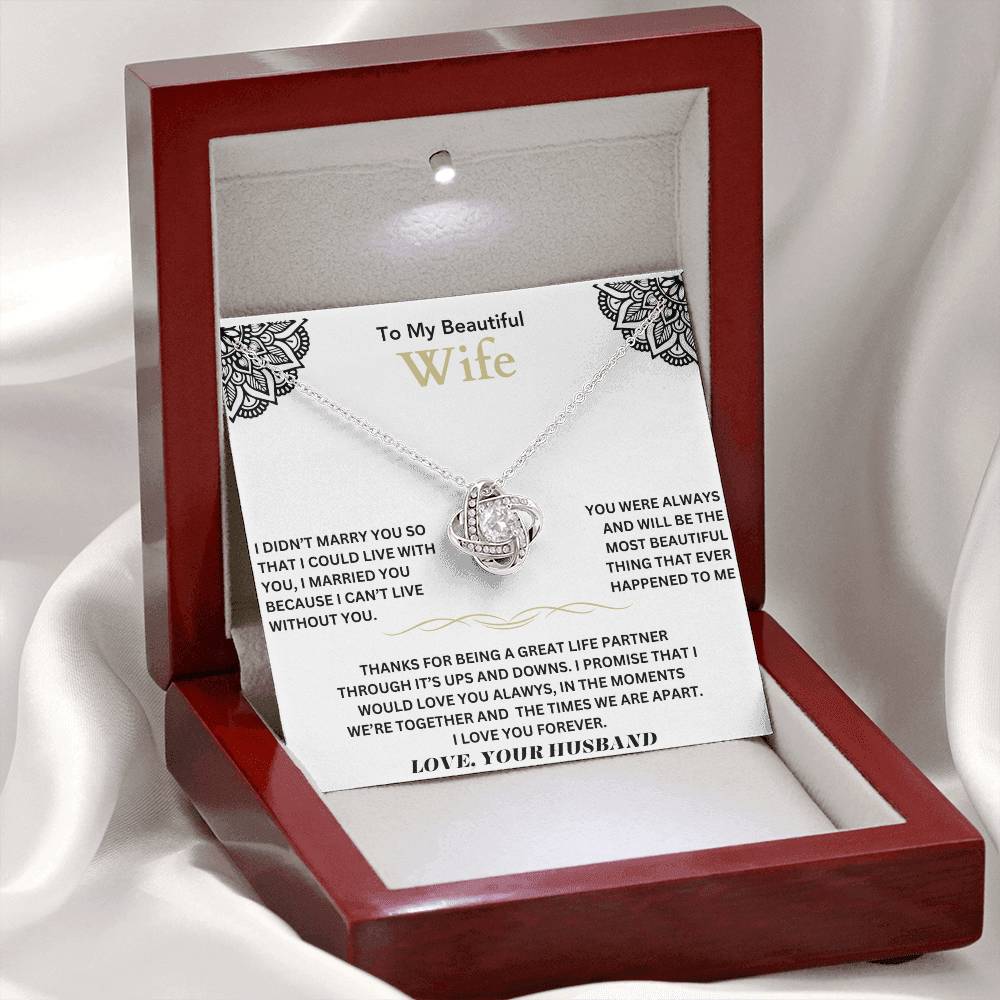 To my beautiful wife