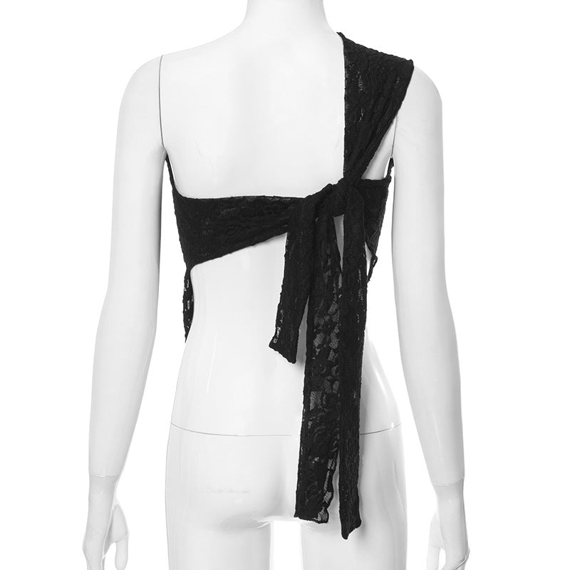 Elegant Lace Backless Cardigan