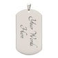 TO MY SON DOG TAG YOUR BRAVE SILVER BACKGROUD