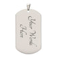 TO MY SON DOG TAG BLK AND GOLD