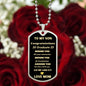 TO MY SON GRADUATION 2023 LOVE DOG TAG NECKLACE