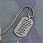 To My Son dog tag for graduations  2023 love DAD