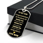 TO MY SON GRADUATION 2023 LOVE DOG TAG NECKLACE