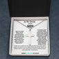 TO MY SPECIAL NEEDS SON, STAINLESS CROSS NECKLACE