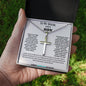 TO MY SPECIAL NEEDS SON, STAINLESS CROSS NECKLACE