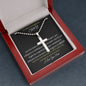 To My Courageous Son / Stainless Cross Necklace (LoveONLYGifts))