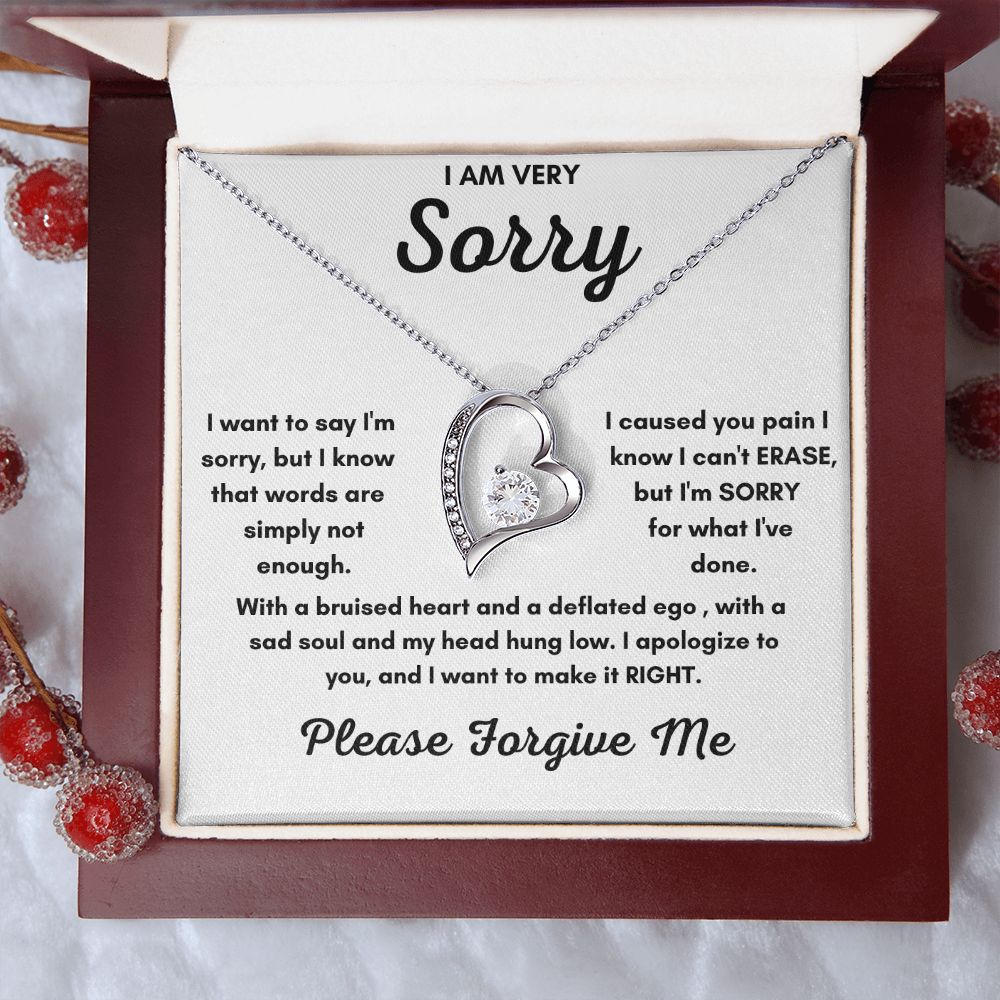 Forever Love Necklace: A Profound Forgiveness Gift to Say 'I'm Sorry