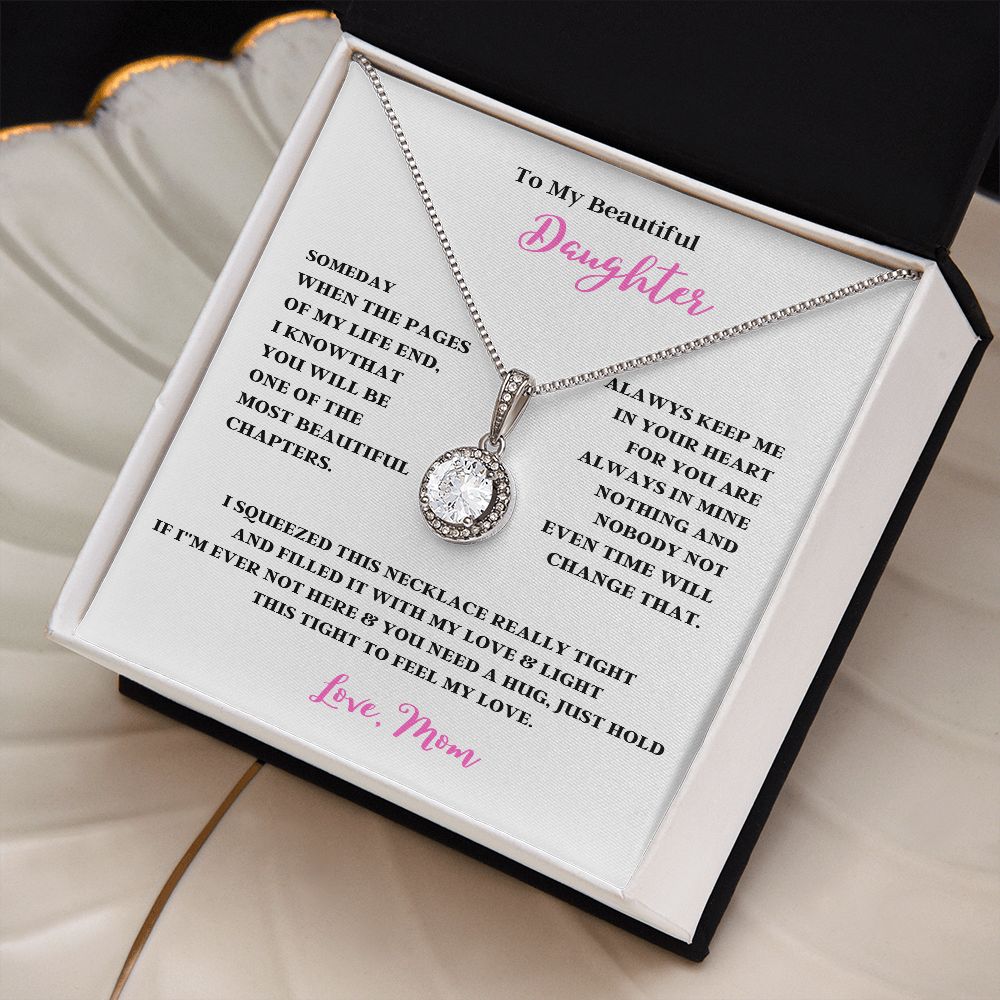 TO MY BEAUTIFUL DAUGHTER ENJOY YOUR LOVE ONLY GIFTS ETERNAL HOPE NECKLACE