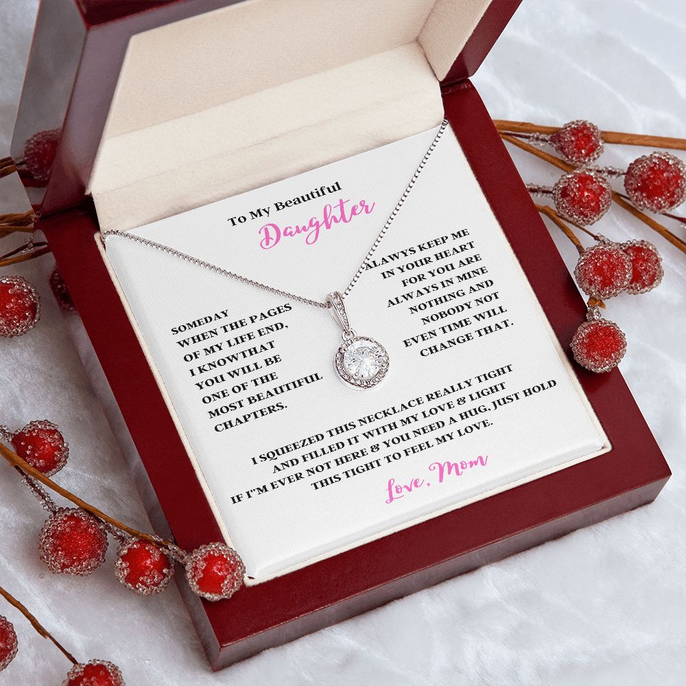 TO MY BEAUTIFUL DAUGHTER ENJOY YOUR LOVE ONLY GIFTS ETERNAL HOPE NECKLACE