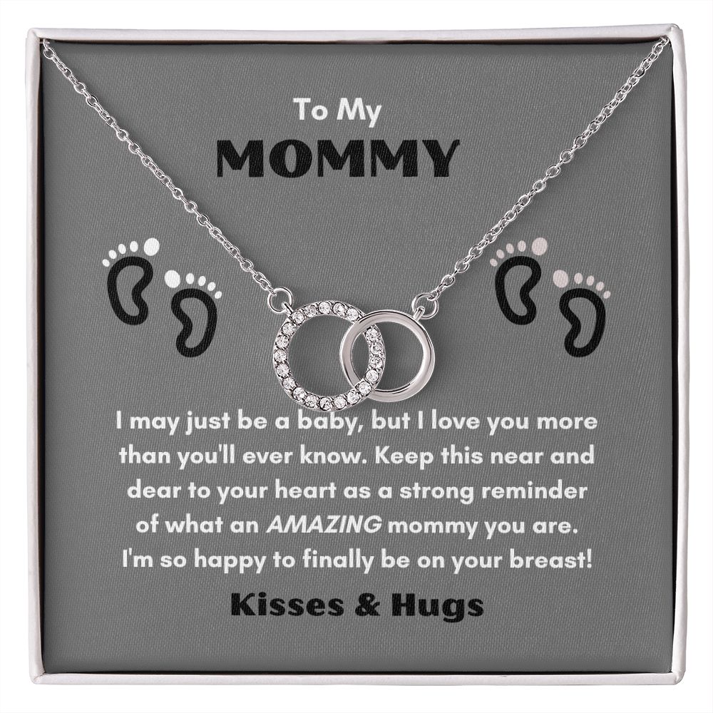 TO MY MOMMY THE PERFECT PAIR NECKLACE FOR MOTHER'S DAY COLLECTIONS