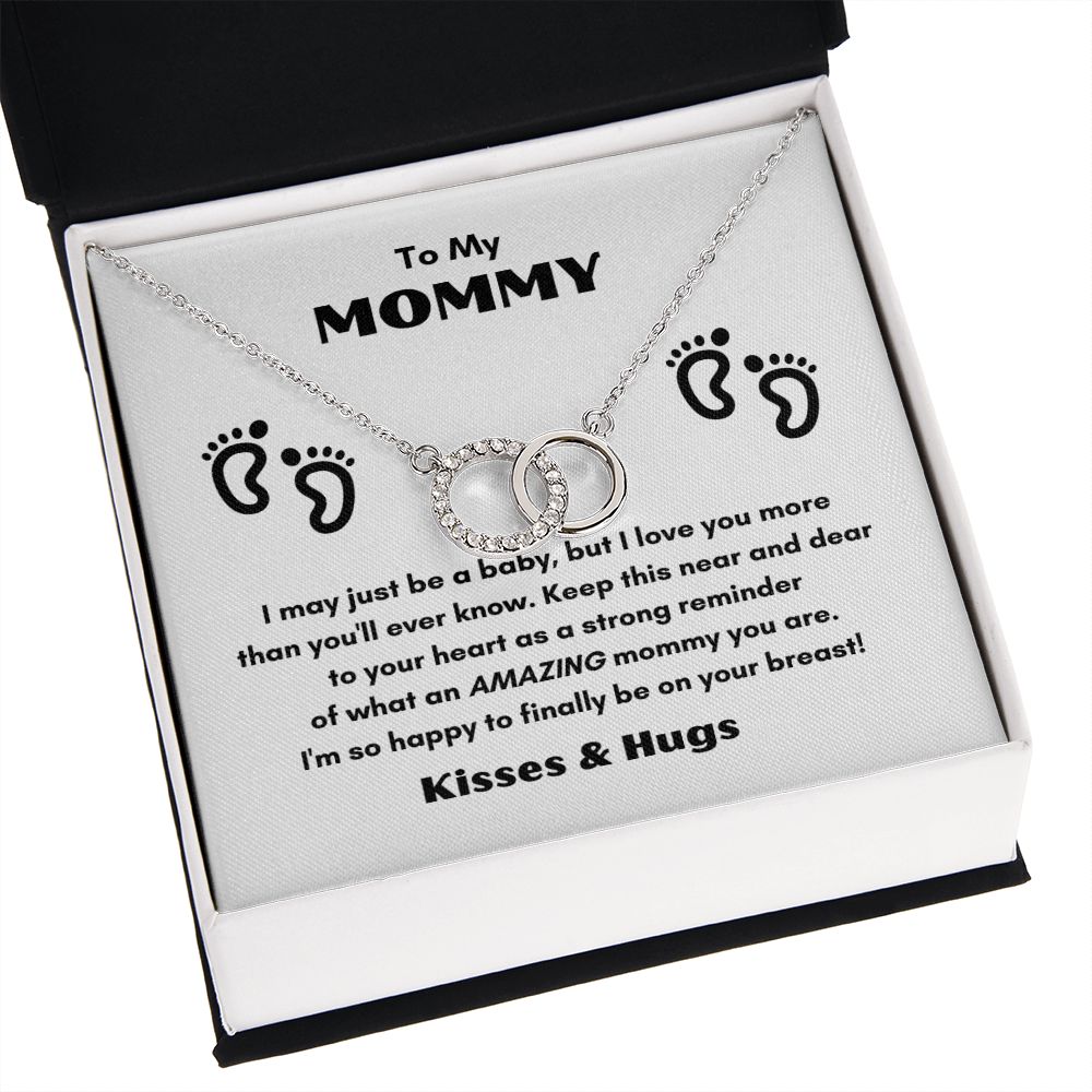 TO MY MOMMY PERFECT PAIR NECKLACE FOR MOTHER'S DAY COLLECTIONS