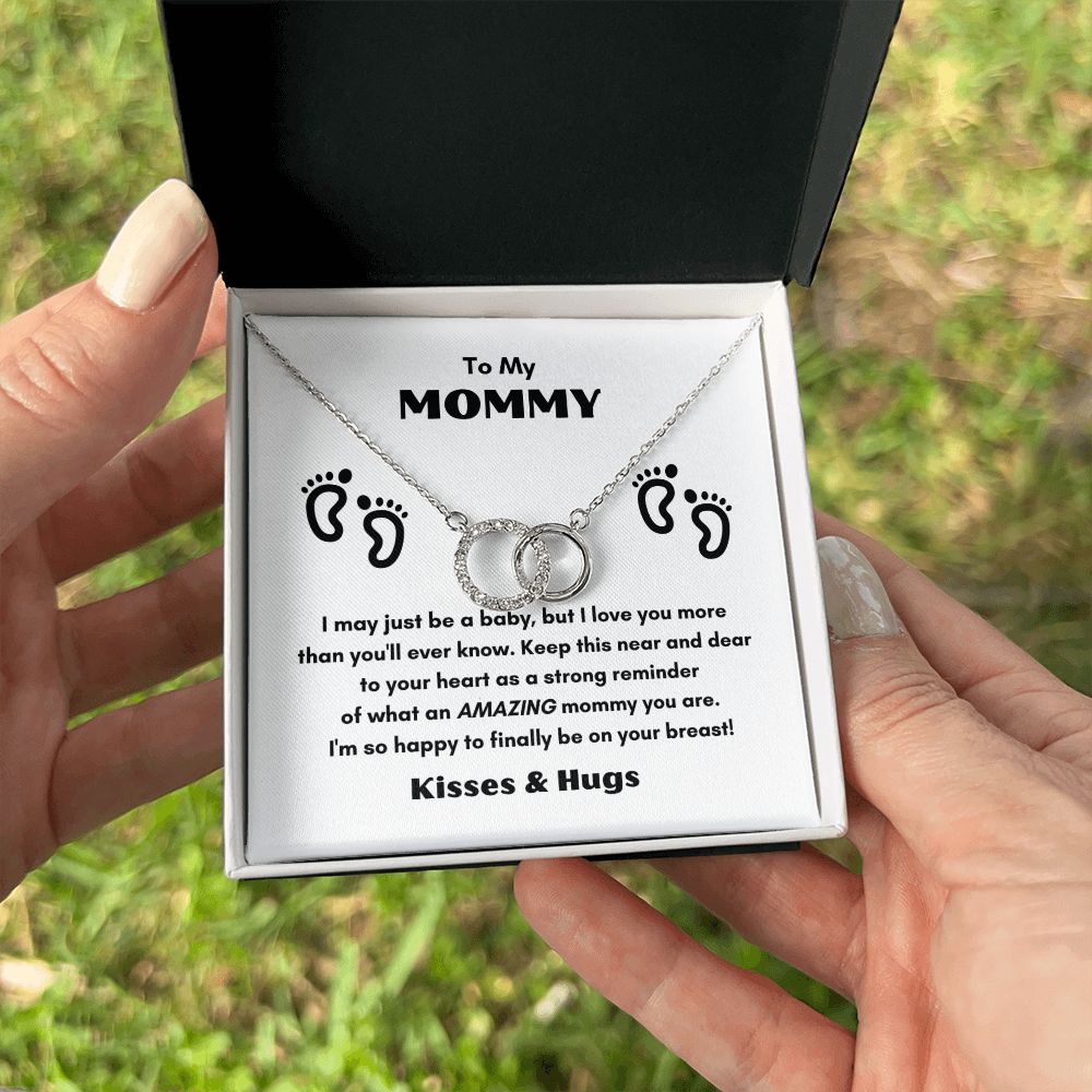 TO MY MOMMY PERFECT PAIR NECKLACE FOR MOTHER'S DAY COLLECTIONS