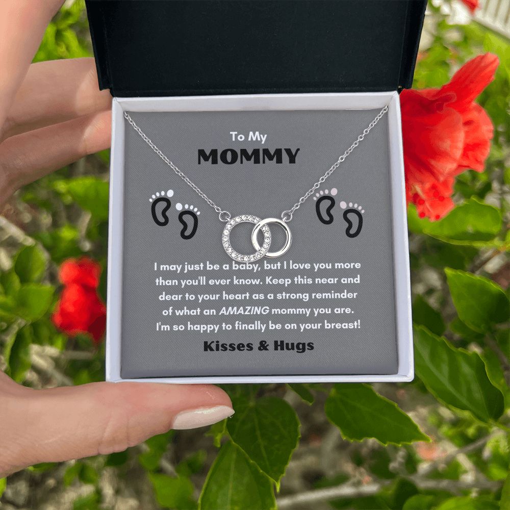 TO MY MOMMY THE PERFECT PAIR NECKLACE FOR MOTHER'S DAY COLLECTIONS