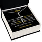To My Handsome Son / Faith Cross Necklace