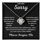 I AM SORRY FORGIVENESS GIFT TO AMEND THE WRONG WITH THE LOVE KNOT BEAUTIFUL NECKLACE