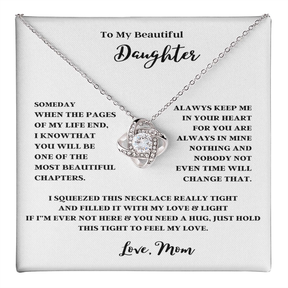 TO MY BEAUTIFUL DAUGHTER A FOREVER LOVE NECKLACE FROM MOMOR DAD