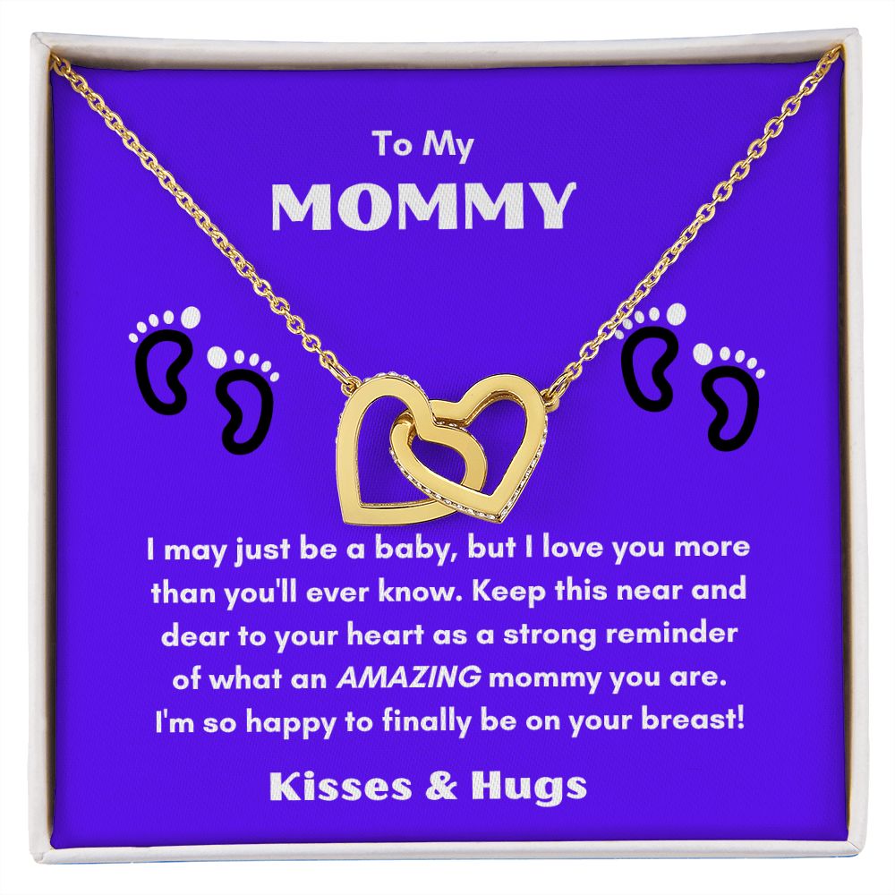 For Mommy with Love: Interlocking Heart Necklace from the Mother's Day Collection