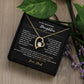 TO MY BEAUTIFUL DAUGHTER A FOREVER LOVE NECKLACE FOR DAD