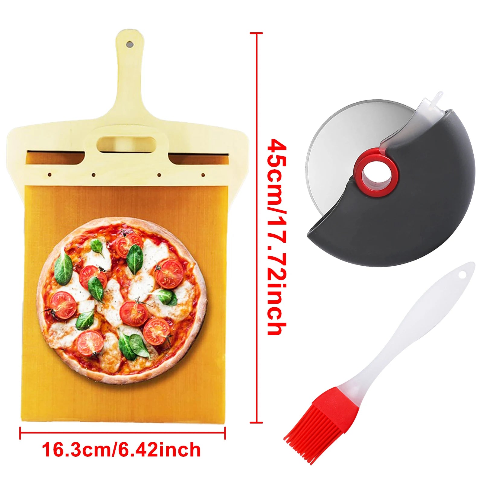 Easy Pizza™ Handling Mate - Effortless Pizza Preparation and Serving