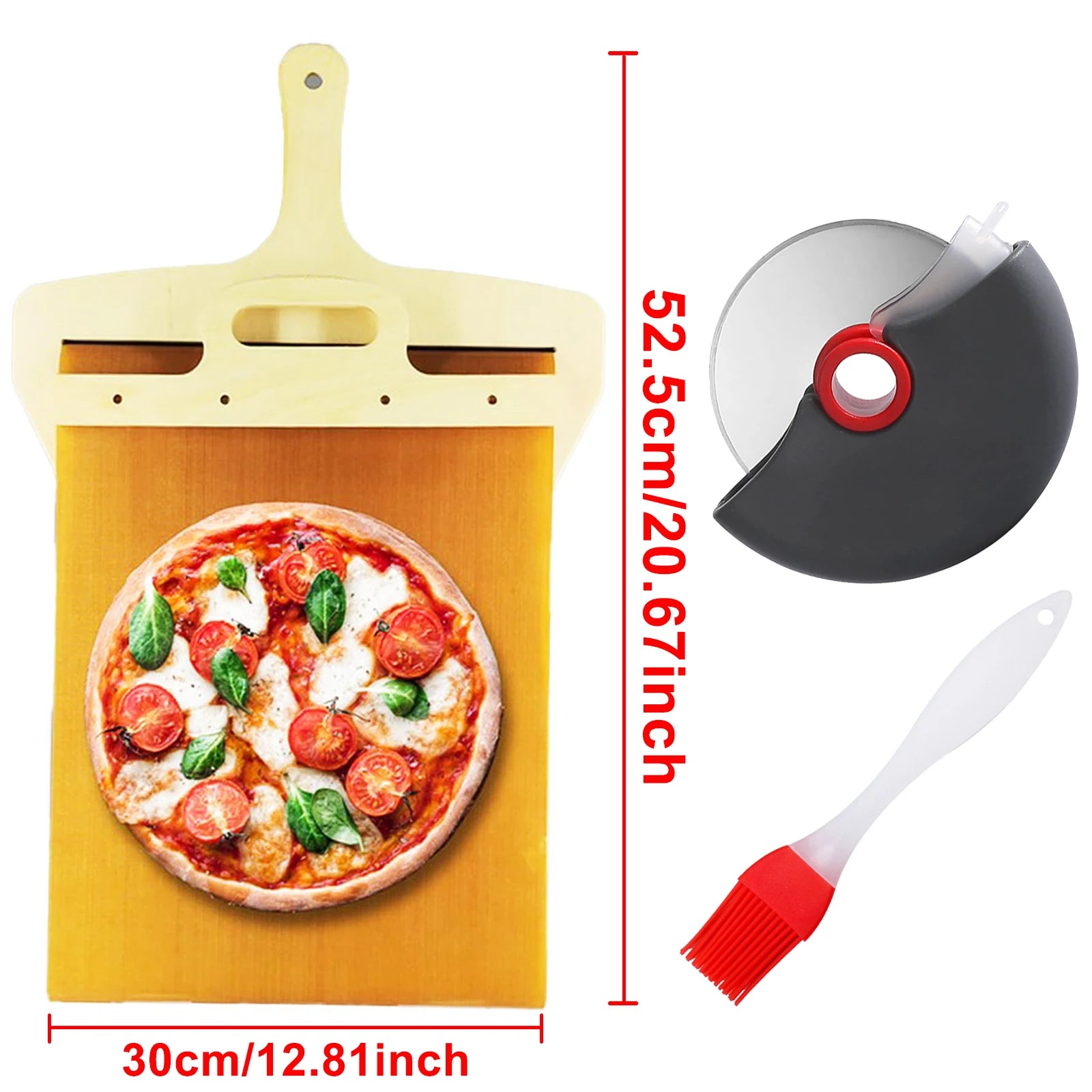 Easy Pizza™ Handling Mate - Effortless Pizza Preparation and Serving