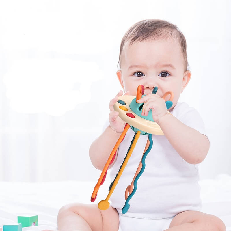 Motor Skills Boost: Silicone Pulling Toy™